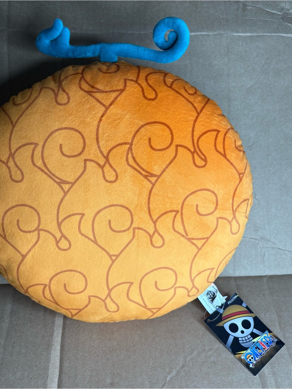 NWT One Piece Flame Flame Fruit Cushion Devil Fruit Toei Animation Pillow